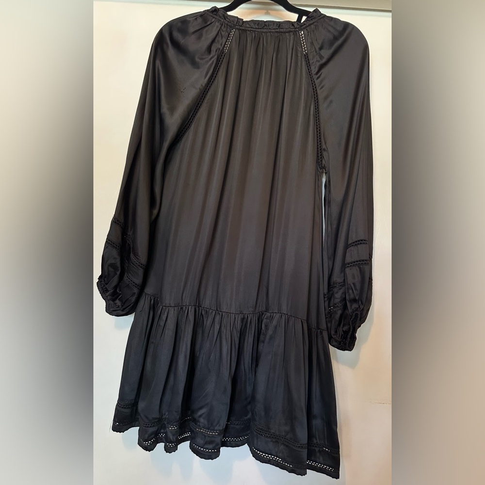 Cleobella Rose Mini Dress with Ruffled Drop Waist &Tassels, L/S, Size XS - Picture 2 of 15